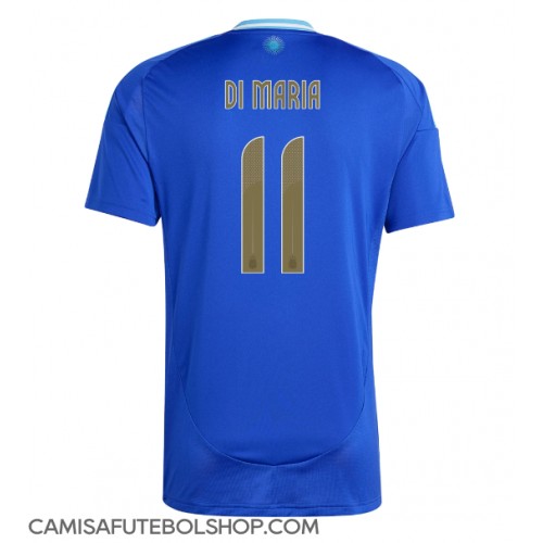 Camisa de time de futebol Argentina Angel Di Maria #11 Replicas 2º Equipamento Copa America 2024 Manga Curta